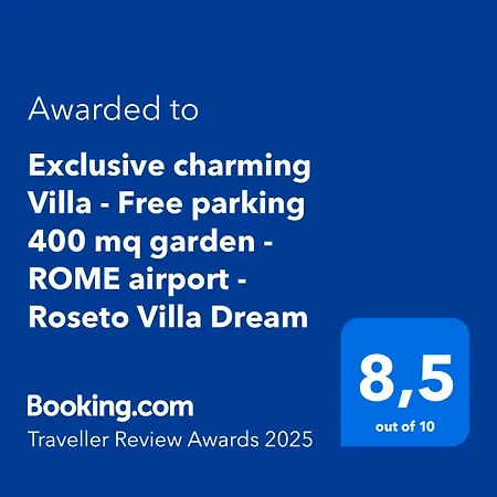 Вилла Exclusive Charming - Free Parking 400 Mq Garden - Rome Airport - Roseto Dream Фрегене