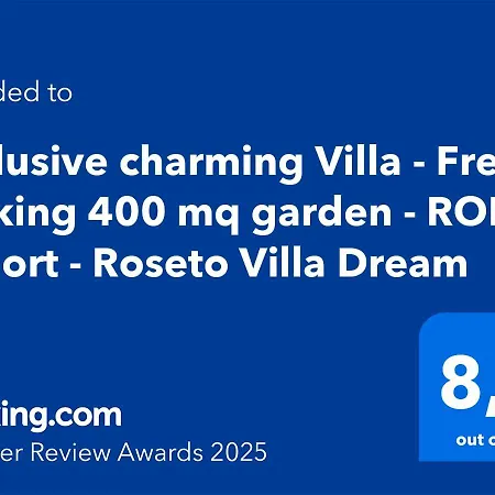 Exclusive Charming - Free Parking 400 Mq Garden - Rome Airport - Roseto Dream *